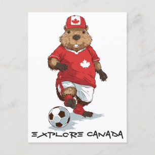 Hardworking Beaver Striker Postcard