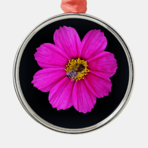 hardworking bee metal ornament