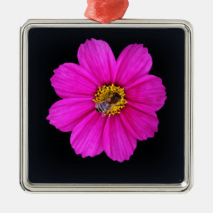 hardworking bee metal ornament