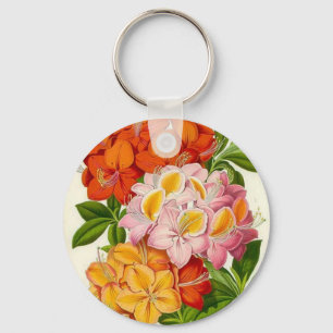 "Hardy Azaleas" by Sir Joseph Paxton Key Ring