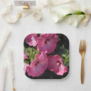 Hardy Hibiscus Paper Plate