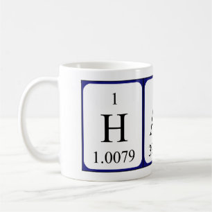 Hardy periodic table name mug