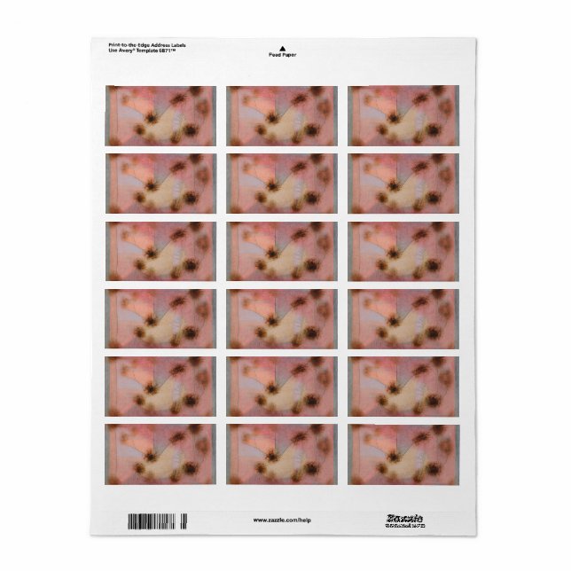 Hardy Plants by Paul Klee Label (Full Sheet)