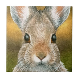 hare 18 Rabbit Bunny Ceramic Tile