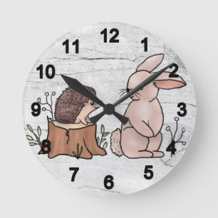 Hare and Ice Round Clock