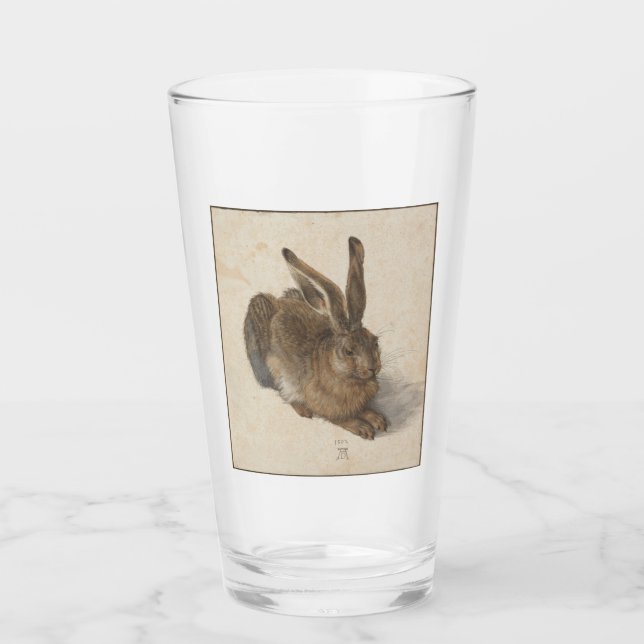 Hare (by Albrecht Dürer) Glass (Front)