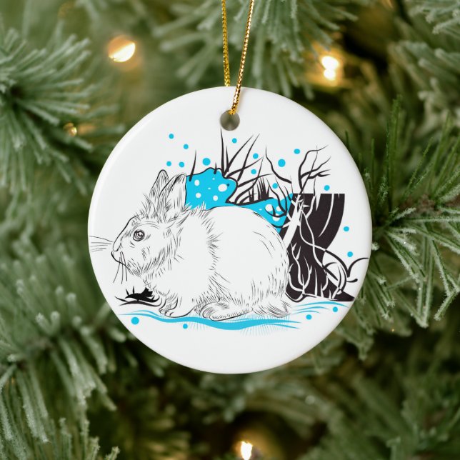 Hare Ceramic Ornament (Tree)