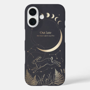 Hare Crescent Moon Phases Star Chart Phone Case