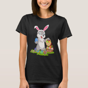 Hare Easter Egg Hunting Bunny Hare Easter Sunday T-Shirt