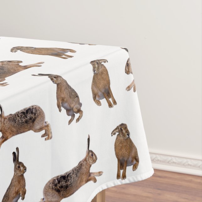 Hare Frenzy Tablecloth (choose colour) (In Situ)