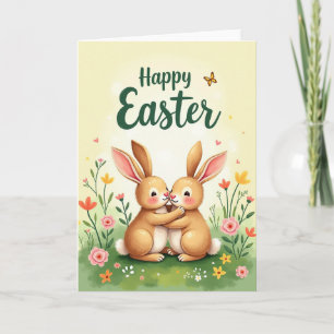Hare Hug Springtime Season Card