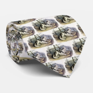 Hare-Indian Dog (Mackenzie River Dog) by Audubon Tie