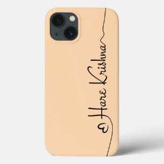 Hare Krishna art typography iPhone / iPad case