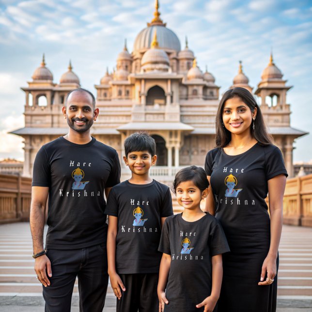 Hare Krishna Black T-shirt (Creator Uploaded)