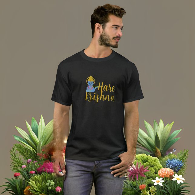 Hare Krishna Black T-shirt (Creator Uploaded)