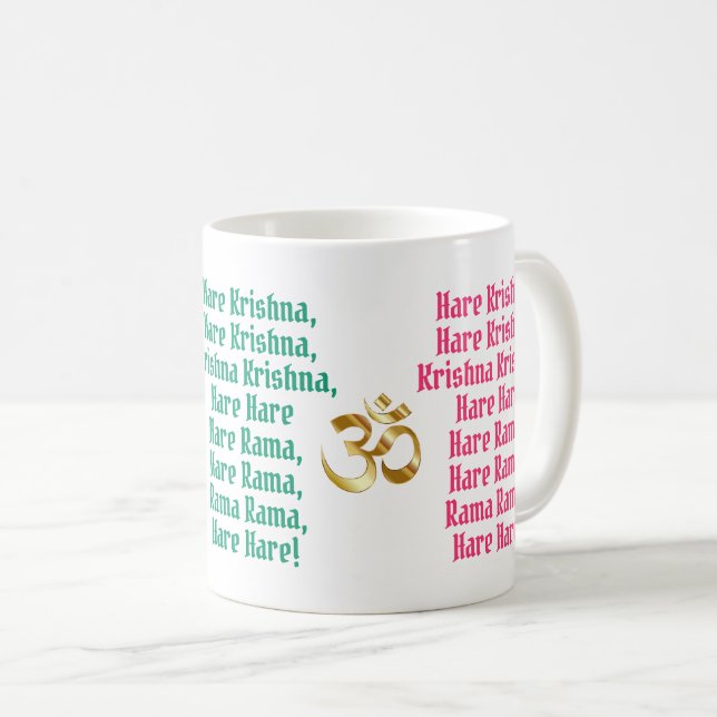 Hare Krishna Mantra Mug - Devotional Prayer (Front Right)