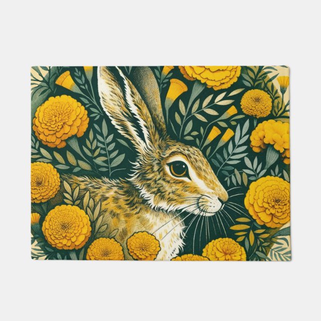 Hare Marigold                                      Doormat (Front)
