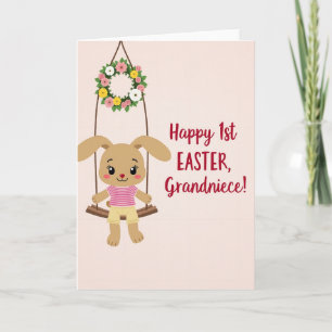 Hare On Swing Celebration Card