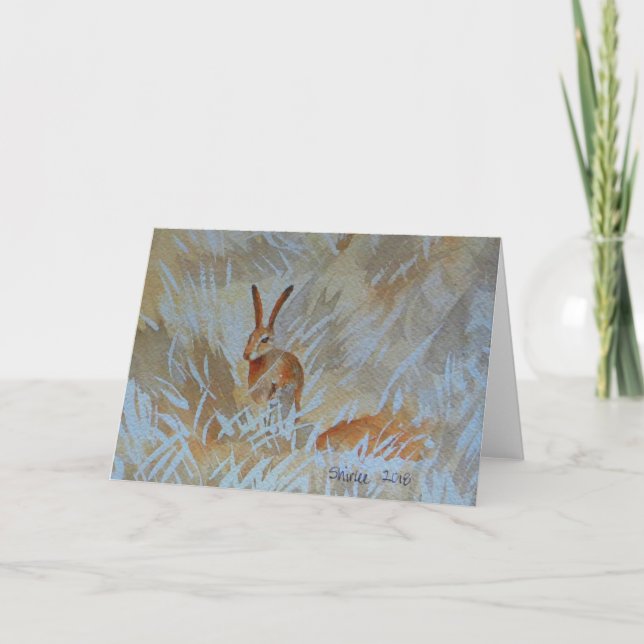 Hare on Taylor Mountain Western Trail 2018 Card (Front)