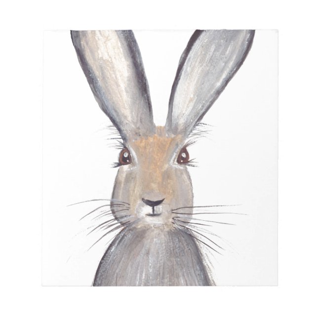 Hare rabbit watercolor notepad (Front)