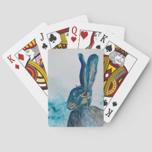 Hare Rabbit Watercolour     Playing Cards