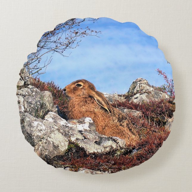 HARE ROUND CUSHION (Front)