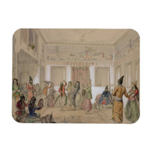 Harem Feast, Tehran (pencil & w/c on paper) Magnet