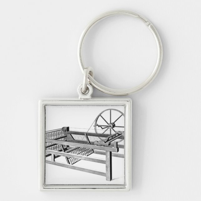 Hargreaves's Spinning Jenny, engraved by Key Ring (Front)