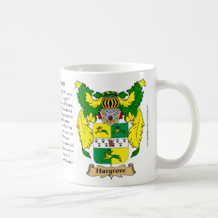 Hargrove, the Origin, the Meaning and the Crest Coffee Mug
