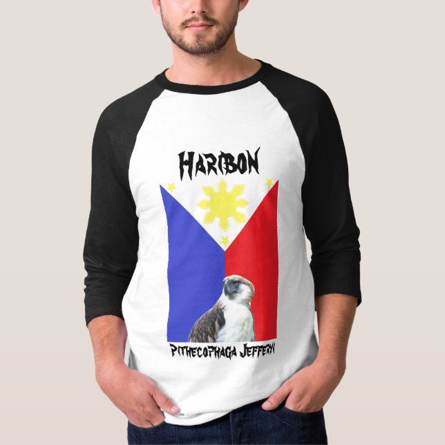 Haribon Basic 3/4 Sleeve Raglan T-Shirt (Front)