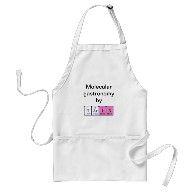 Haris periodic table name apron (Front)