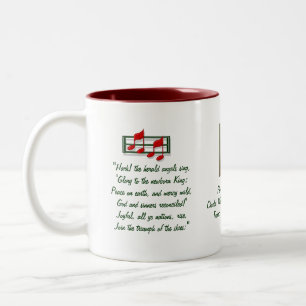 Hark the Herald Angels Hymn Two-Tone Coffee Mug