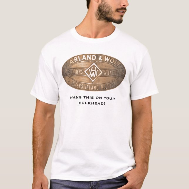 Harland & Wolff Builder's Plate T-shirt (Front)