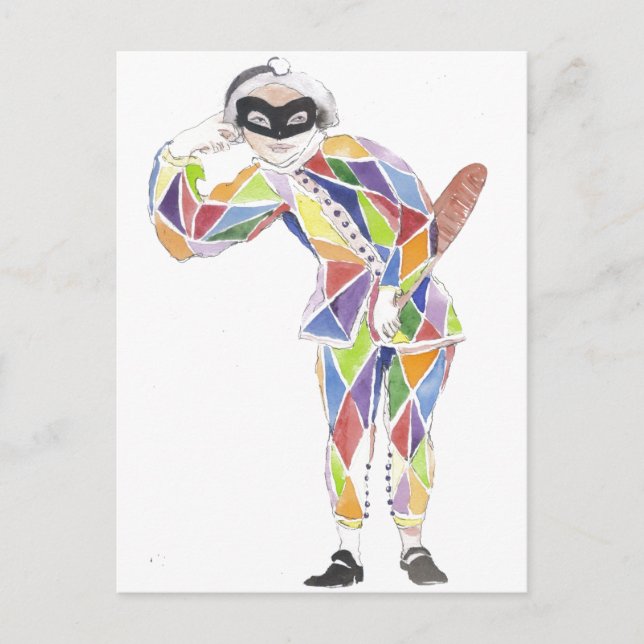 Harlekin Postcard (Front)