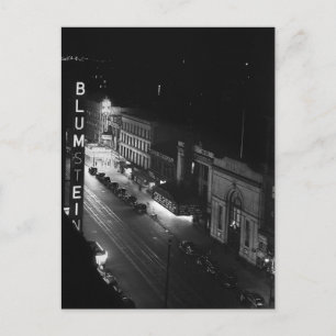 Harlem at Night, 1941 Postcard