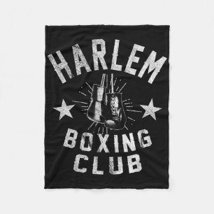 Harlem Boxing Club - Vintage Distressed Boxer Fleece Blanket