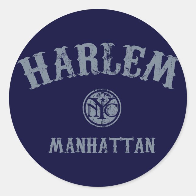 Harlem Classic Round Sticker (Front)