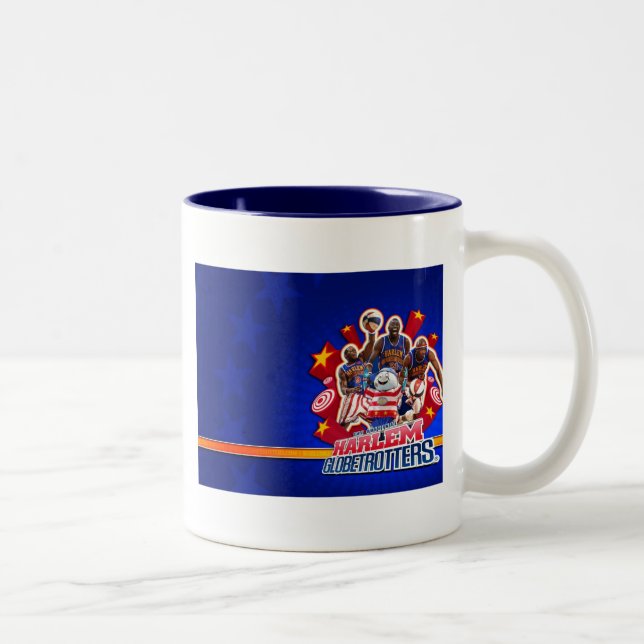 Harlem GlobeTrotter's Group Picture Two-Tone Coffee Mug (Right)