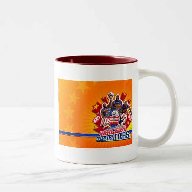 Harlem GlobeTrotter's Group Picture Two-Tone Coffee Mug (Right)