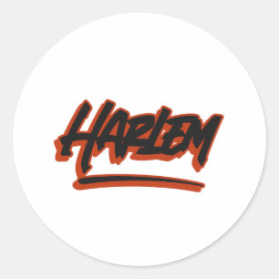 Harlem Graffiti Style  Coffee  Classic Round Sticker