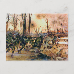 Harlem Hell Fighters Séchault H. Charles McBarron  Postcard