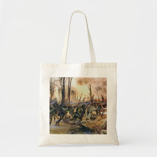 Harlem Hell Fighters Séchault H. Charles McBarron  Tote Bag (Front)