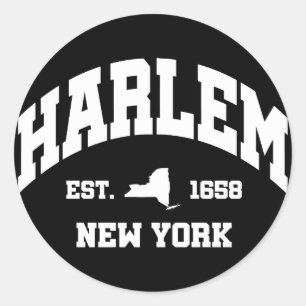 Harlem,New York Classic Round Sticker