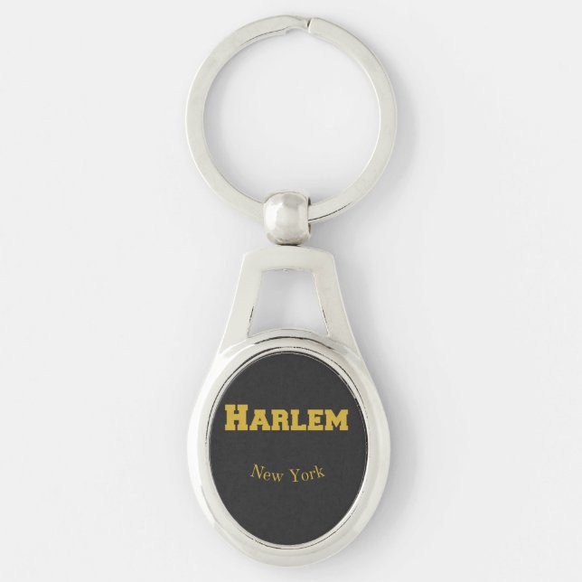 Harlem New York Gold Keychain (Front)