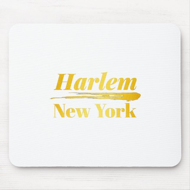 Harlem New York Gold Mouse Pad (Front)