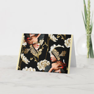 Harlem Renaissance 1920 Art Deco Greeting Card