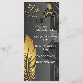 Harlem Renaissance Birthday Invitation