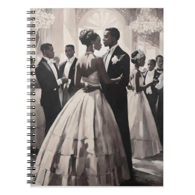 Harlem Renaissance Cotillion Vintage Notebook (Front)