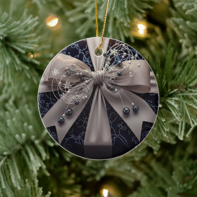 Harlem Renaissance Glam Ceramic Ornament (Tree)