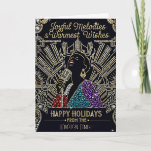 Harlem Renaissance Glam Holiday Card